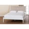 Baxton Studio Louetta Coastal White King Size Platform Bed with Carved Contrasting Headboard 246-13624-ZORO - alternate 5